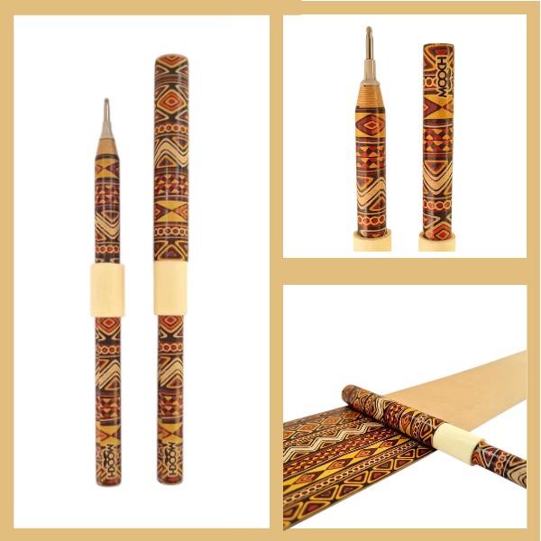 Mooch Tribal Handcrafted Paper Pen - Refillable Eco-Friendly Ball Pen